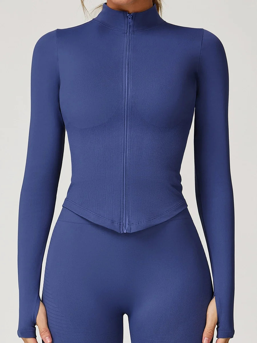 Veste de Yoga Zippée Seconde Peau