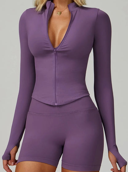 Veste de Yoga Zippée Seconde Peau