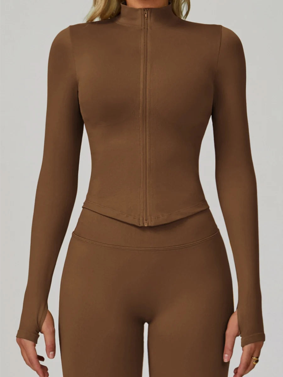 Veste de Yoga Zippée Seconde Peau