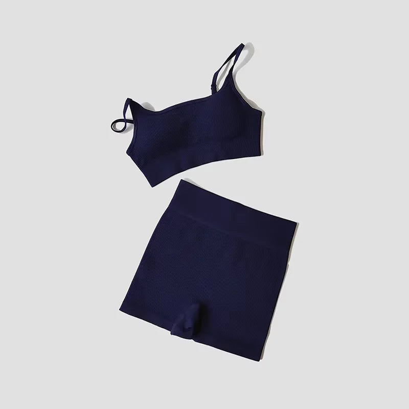 Ensemble Yoga Seamless Brassière Rembourrée & Short