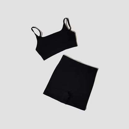 Ensemble Yoga Seamless Brassière Rembourrée & Short