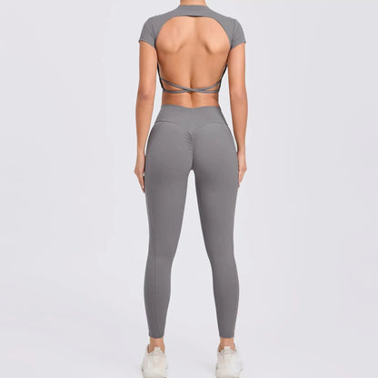 Ensemble Sport Dos Croisé 2 Pièces - Brassière & Short
