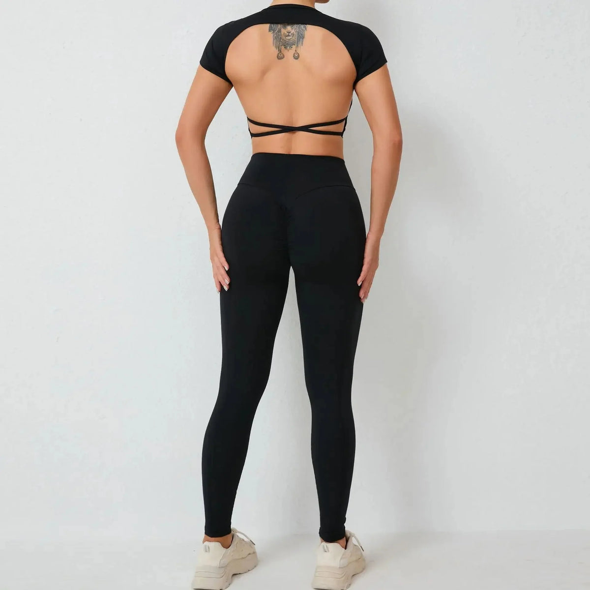 Ensemble Sport Dos Croisé 2 Pièces - Brassière & Short