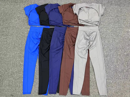 Ensemble Sport Dos Croisé 2 Pièces - Brassière & Short